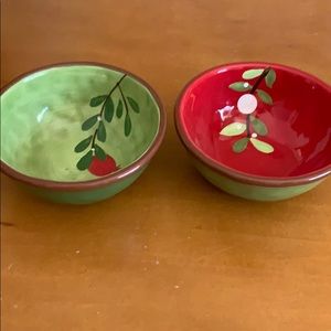2 Tag 4 1/2” diameter ceramic small bowls